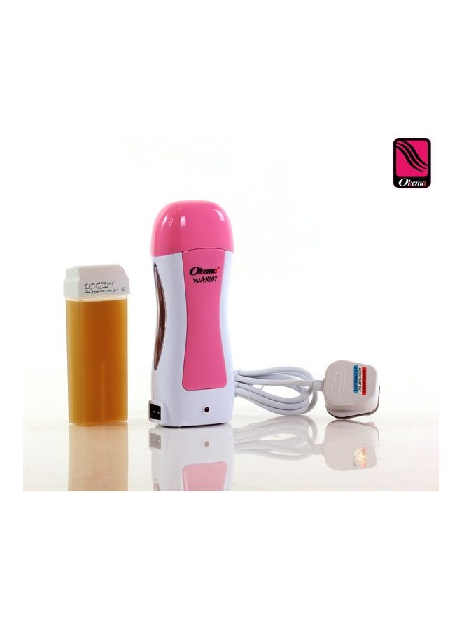 Okema wax heating device OK-412 pink-white 8cm - Image 2