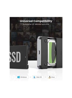 Ugreen USB C Hard Drive Enclosure Silver  - Image 2