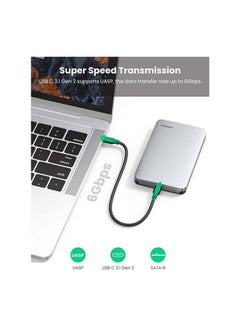 Ugreen USB C Hard Drive Enclosure Silver  - Image 3