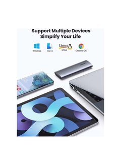 Ugreen M.2 SATA SSD Enclosure USB 3.1 Gen 2 to M2 NGFF to M.2 M+B B-Key Caddy 2280 2260 2242 2230 Thunderbolt 3 External Drive Reader WD Blue 3D GREEN Samsung 860 EVO Silver  - Image 5