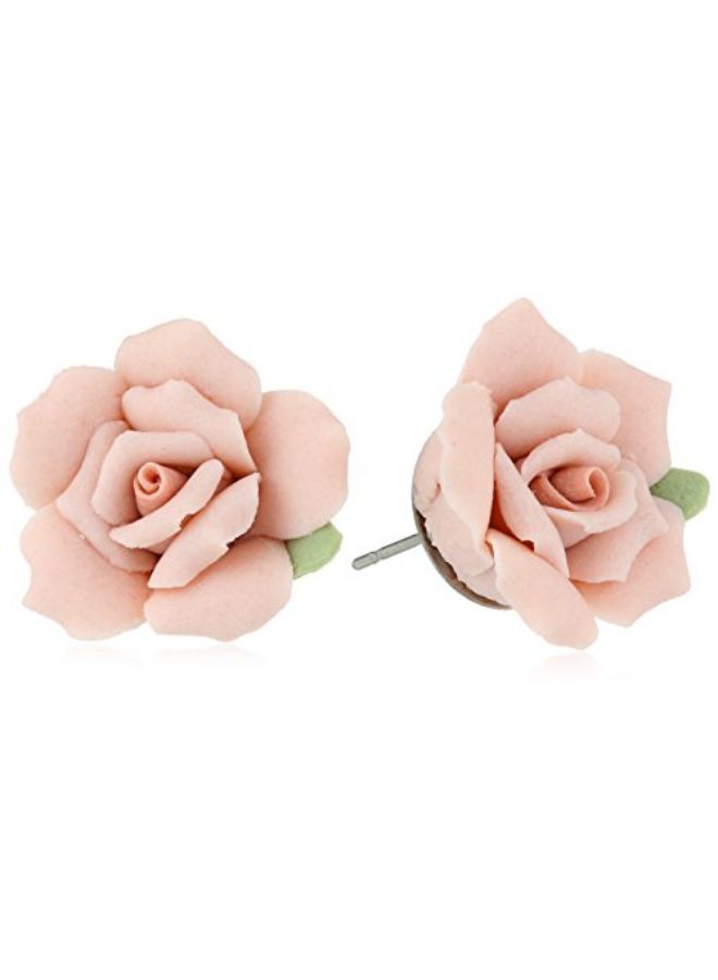 Porcelain Rose Post Studs - v1618729947/N45732650A_1