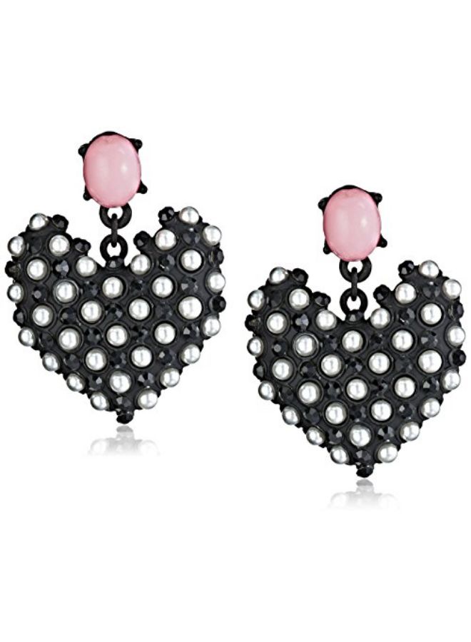 Faux Pearl Heart Dangle Earrings - v1618729949/N45732673A_1