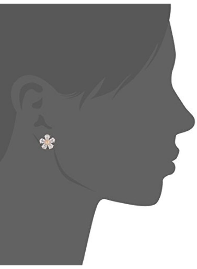 Betsey Johnson Crystal Flower Studs  - Image 2