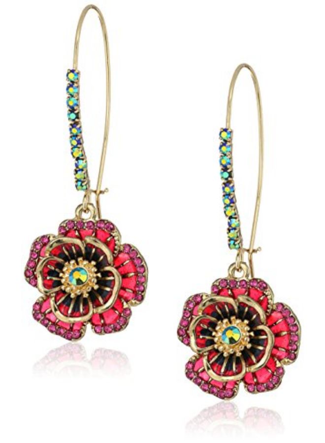 Betsey Johnson Garden of Excess Dangle Earrings  - Image 1