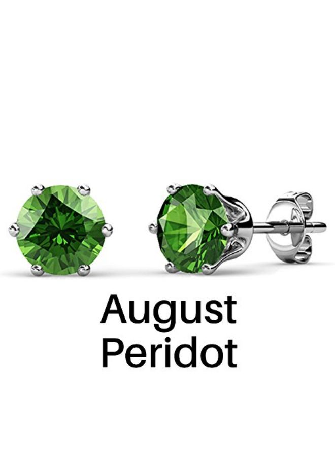 كايت آند كلوي أقراط مرصعة بكريستال الزبرجد - Image 2