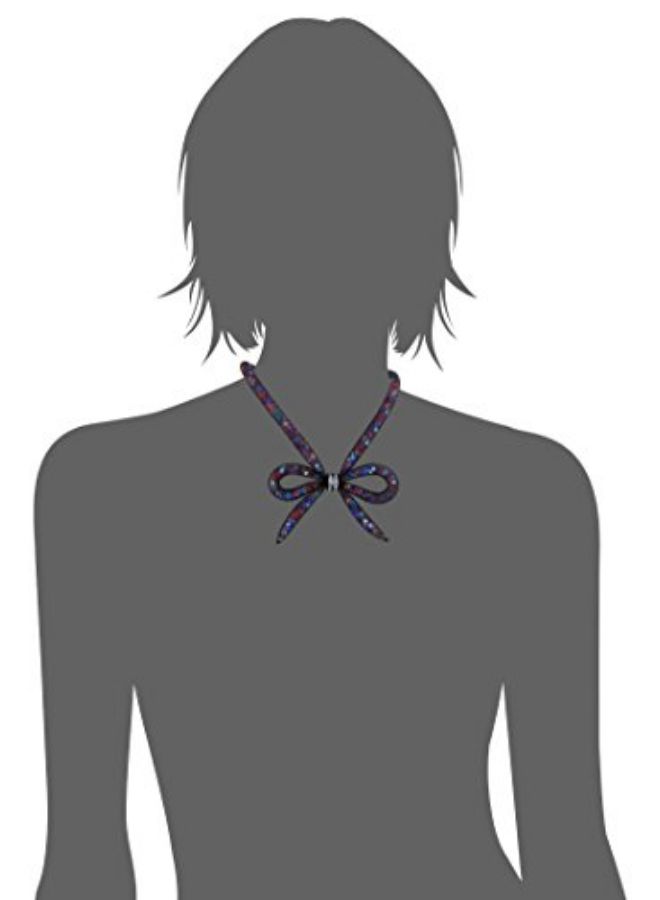 Betsey Johnson Dark Shadows Mesh Bow Necklace  - Image 2