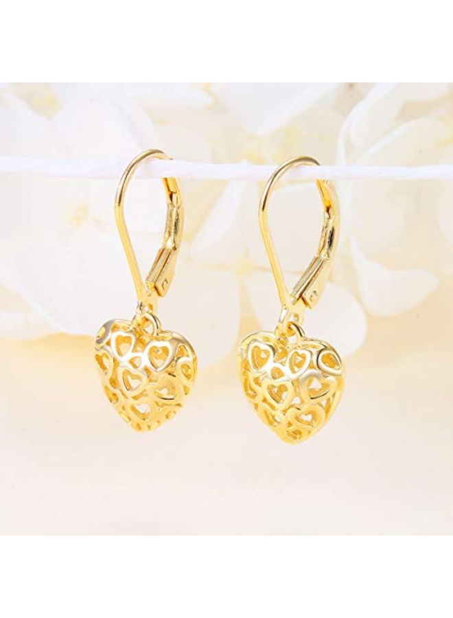 DAOCHONG - Heart Round Earrings For Women - Image 1