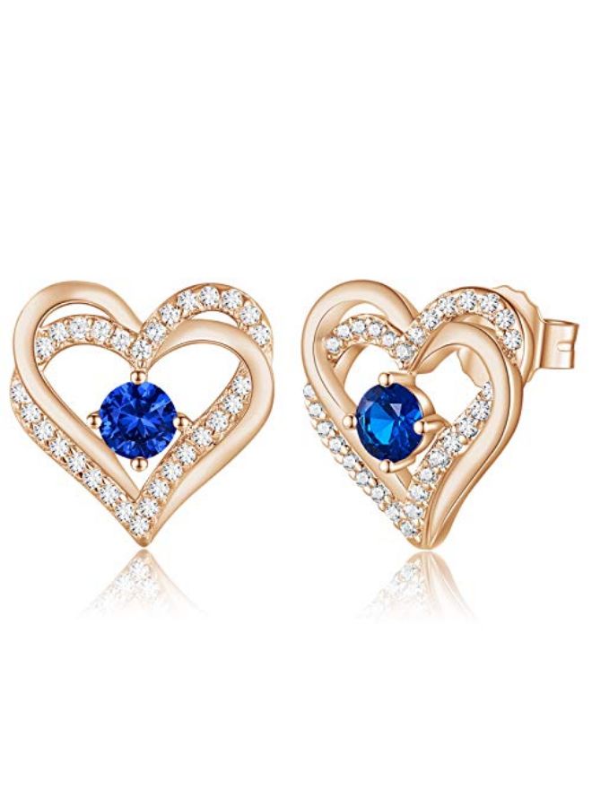 CDE Heart Design Studs - Image 1