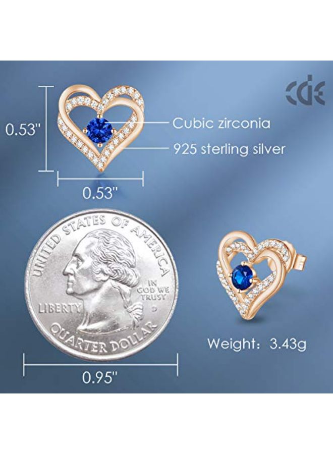 CDE Heart Design Studs - Image 4