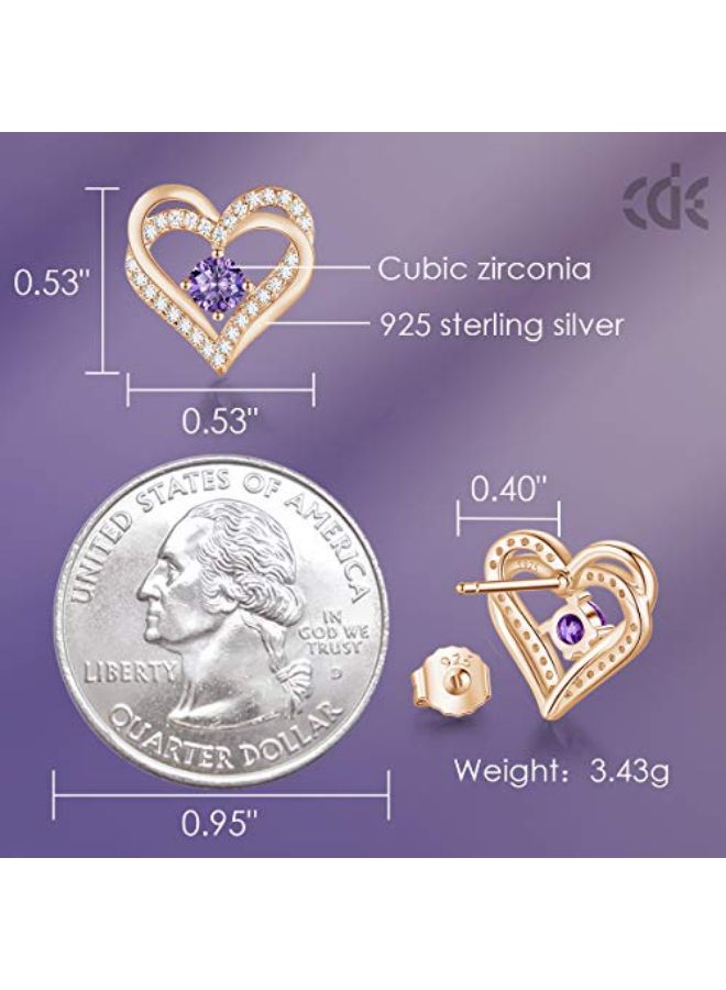 CDE Heart Design Studs - Image 2