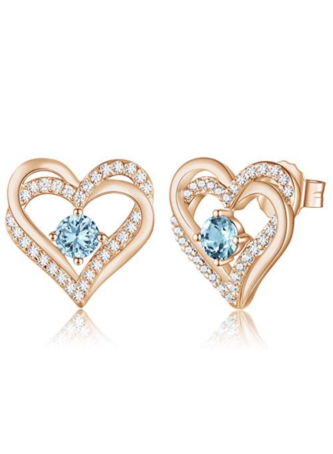 CDE Heart Design Studs - Image 1