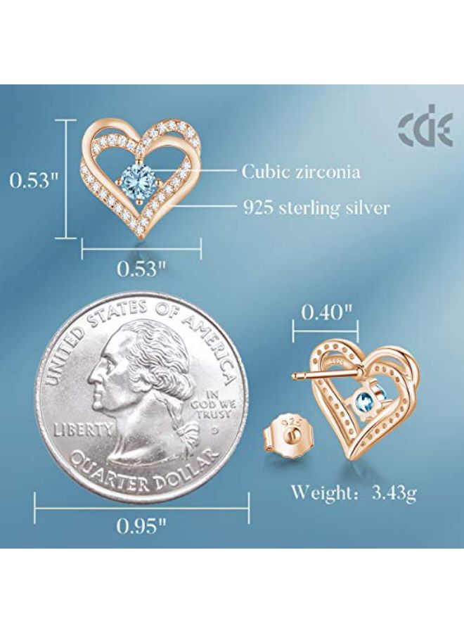 CDE Heart Design Studs - Image 2