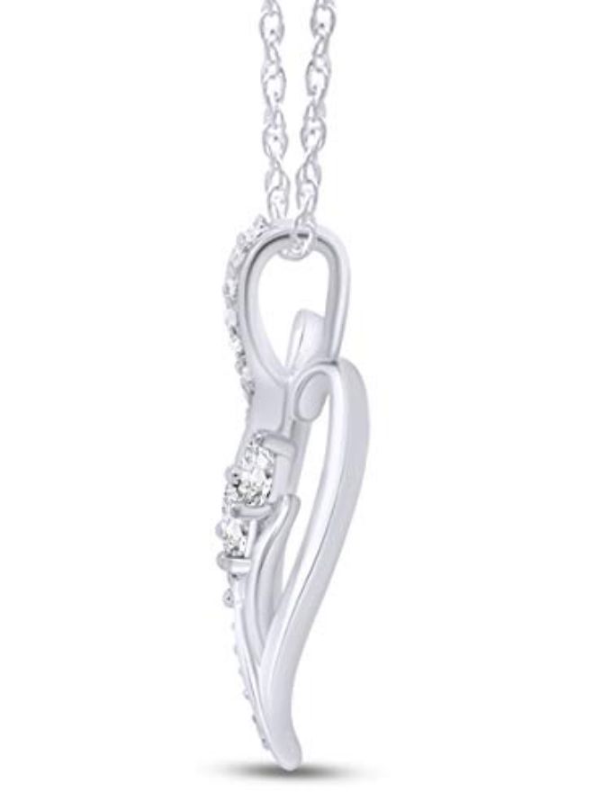 AFFY Natural Diamond Heart Pendant Necklace  - Image 2