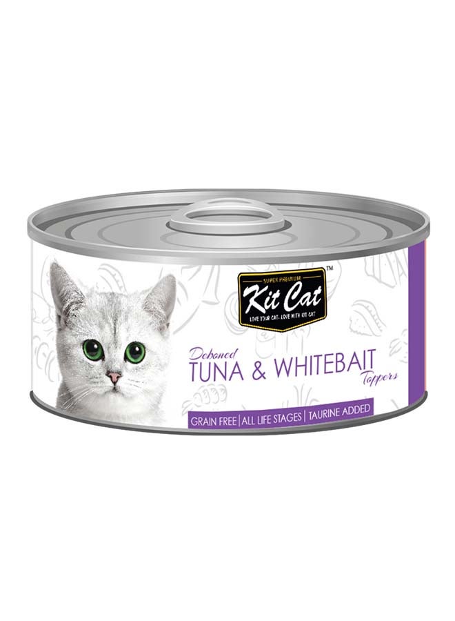 Kit Cat Deboned Tuna And Whitebait Toppers Multicolour 80grams