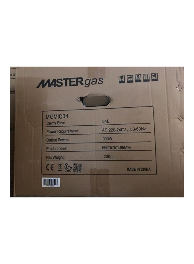 ماستر غاز فرن ميكروويف 34 L 900 W MGMIC34 فضي - Image 2