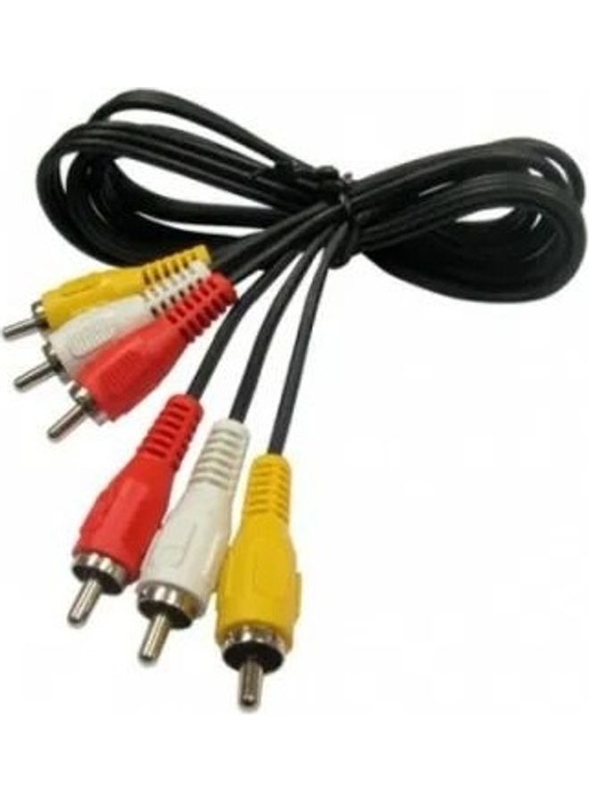 كيندكس كابل RCA 3 × 3 من ذكر إلى ذكر (كابل ستيريو للصوت والفيديو من مواد مؤلفة) أسود - Image 2