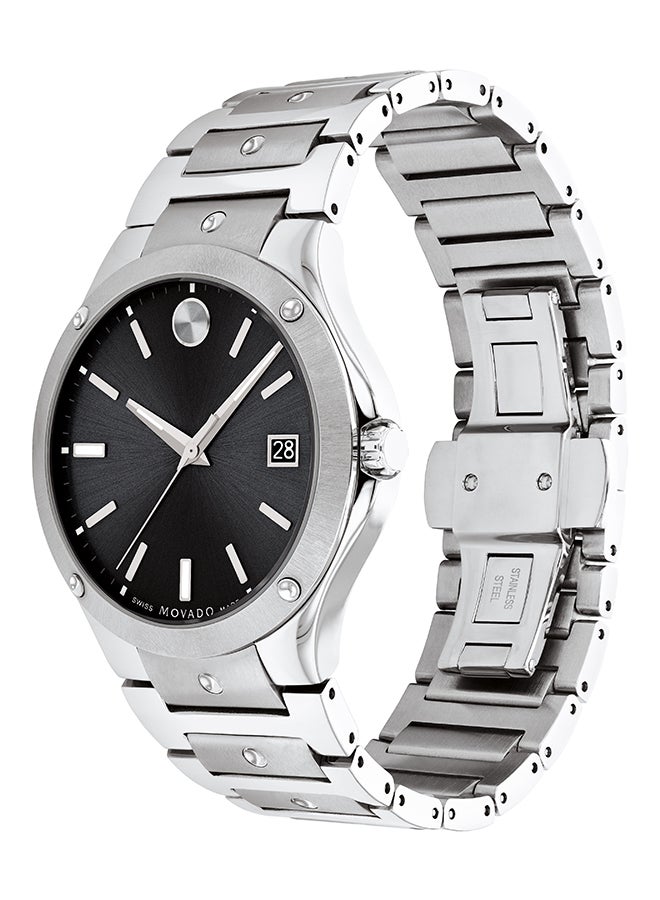 Men's Water Resistance Stainless Steel Analog Watch 0607541 - 41 mm - Silver