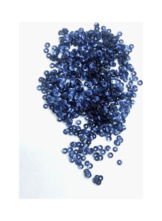 Round Cup Loose Sequins- 100 Gram Blue - Image 1
