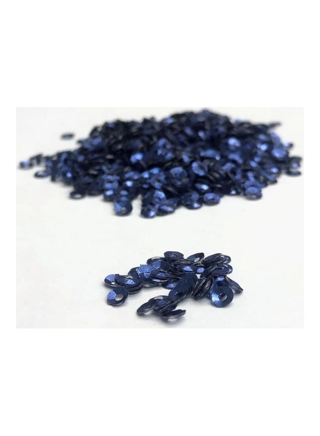 Round Cup Loose Sequins- 100 Gram Blue - Image 3