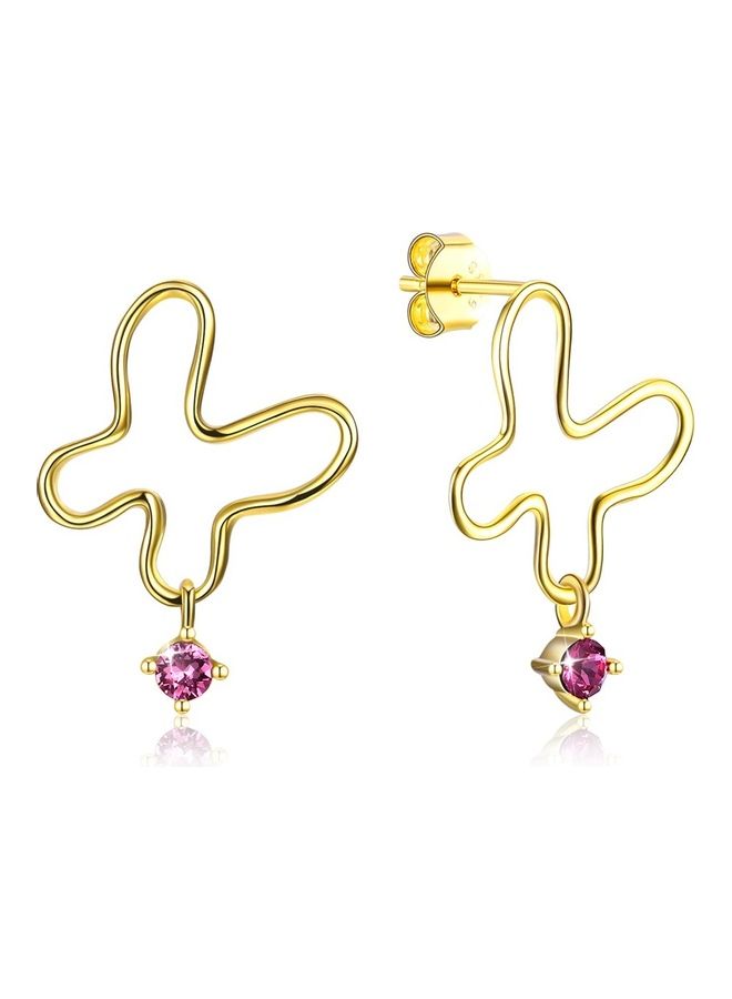Generic - 925 Sterling Silver Butterfly Studs - Image 1