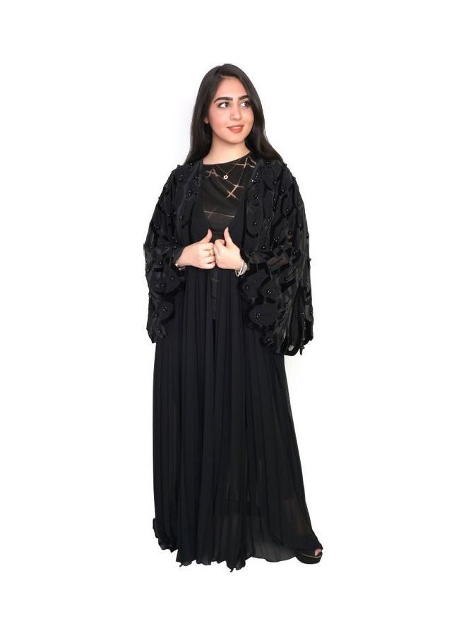 عباية كاجوال مريحة وعصرية أسود - Image 1