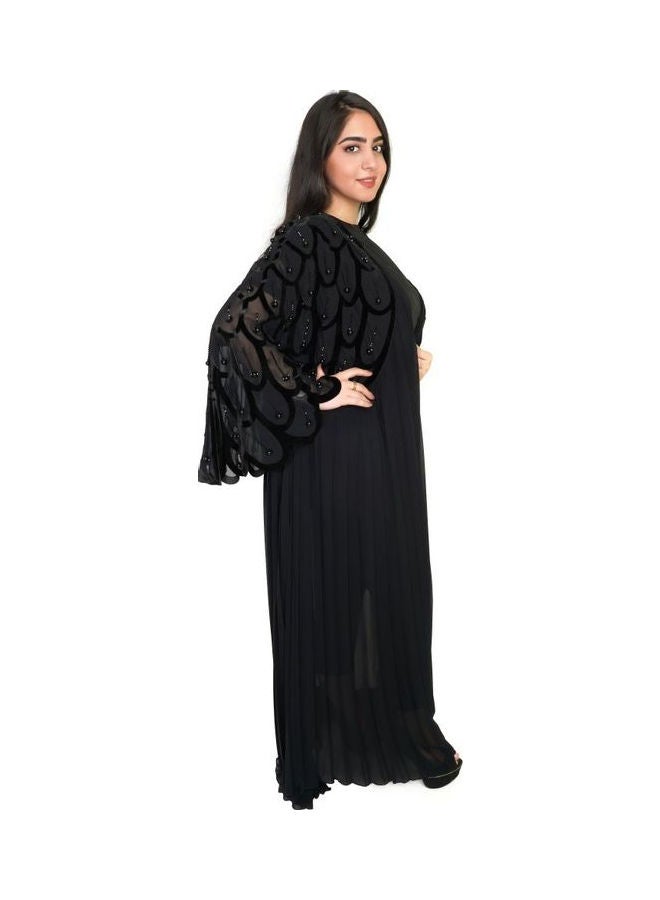 عباية كاجوال مريحة وعصرية أسود - Image 2