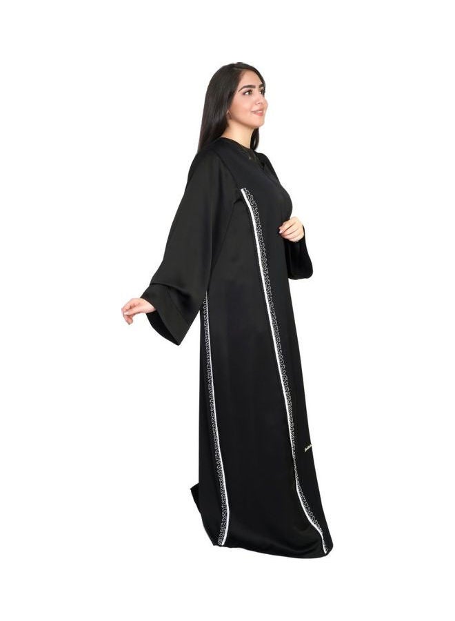 عباية كاجوال مريحة وعصرية أسود - Image 2