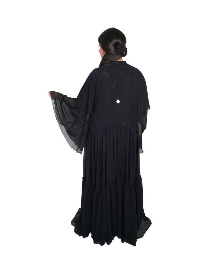 عباية كاجوال مريحة وعصرية أسود - Image 3