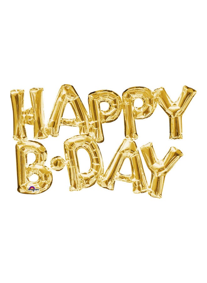 Goldedge Happy Bday Balloon Set 
