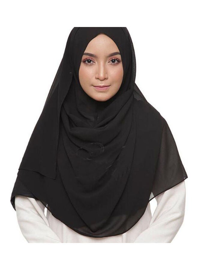 Stylish Arab Wear Hijab Black