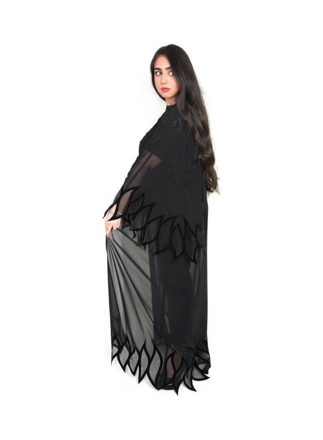عباية كاجوال مريحة وعصرية أسود - Image 2