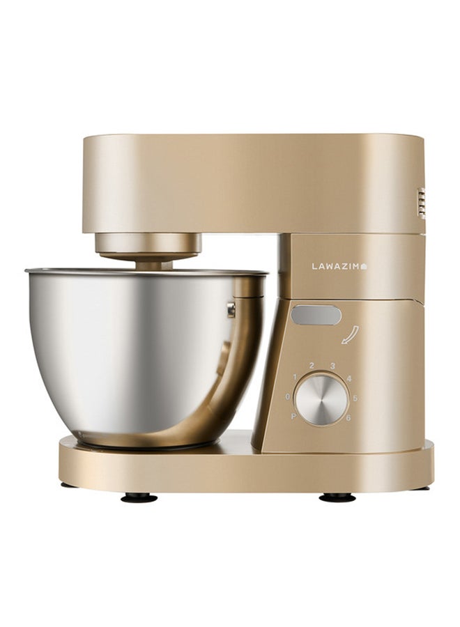 LAWAZIM Electric Dough Stand Mixer With Bowl 5.5 L 1200 W 05-2160-01 Gold  - Image 1