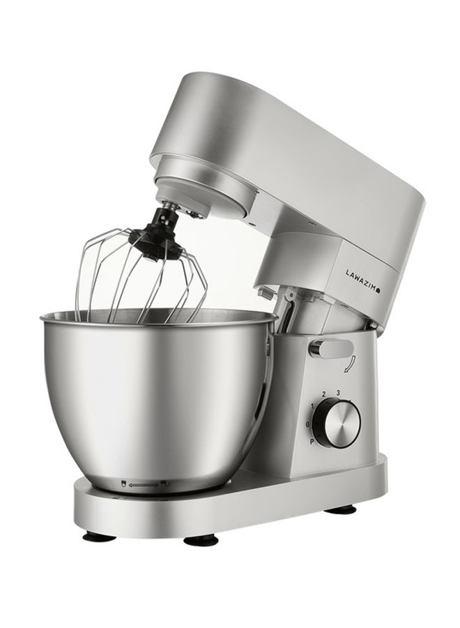 LAWAZIM Electric Dough Stand Mixer With Bowl 5.5L 1200W 5.5 L 1200 W 05-2160-02 Silver  - Image 2
