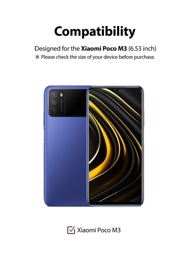 Ringke - Invisible Defender Tempered Glass For Xiaomi Poco M3 Black/Clear - Image 1
