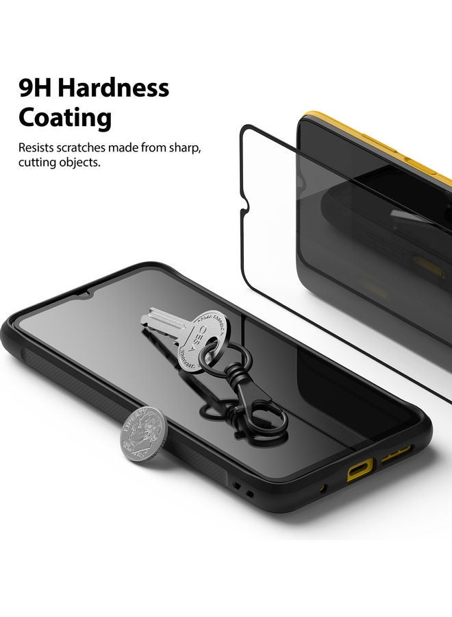 Ringke - Invisible Defender Tempered Glass For Xiaomi Poco M3 Black/Clear - Image 1