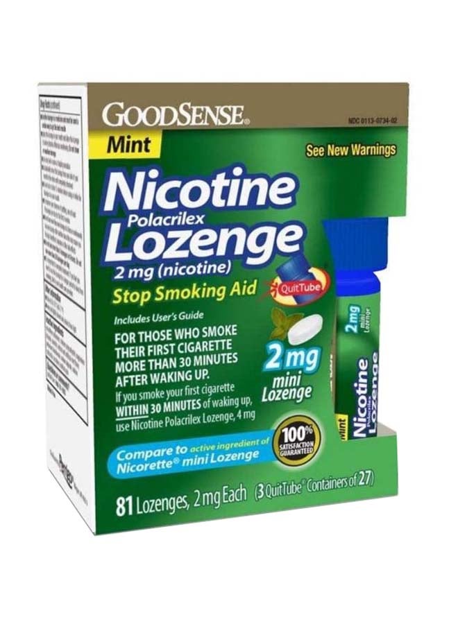 GOODSENSE Mini Nicotine Polacrilex Lozenge 2mg, Mint  - Image 1