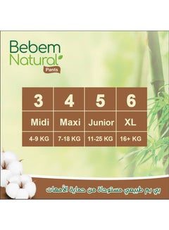 Bebem 48-Piece Extra Large Natural Pants Diaper Size 6 Jumbo 15+ KG  - Image 4