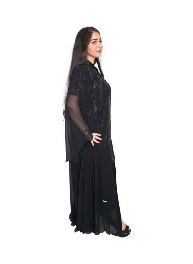 عباية عصرية أنيقة أسود  - Image 3