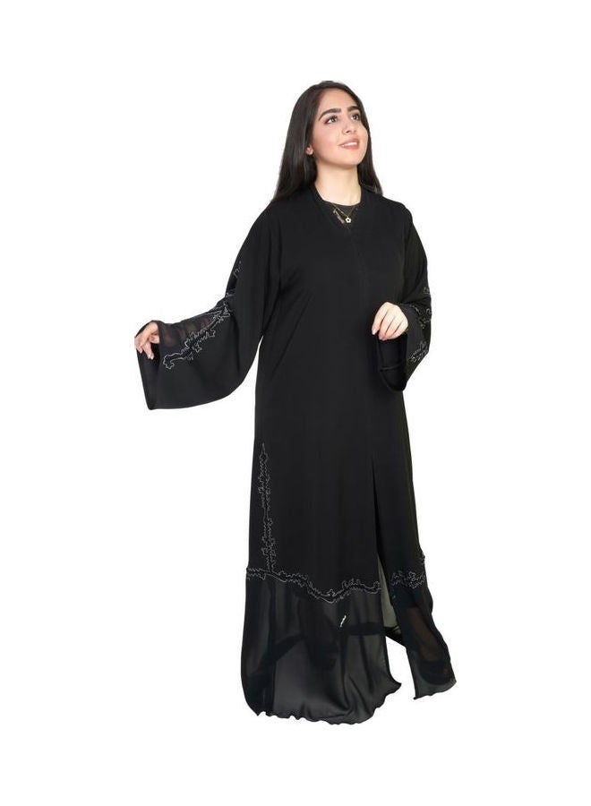عباية كاجوال مريحة وعصرية أسود - Image 1