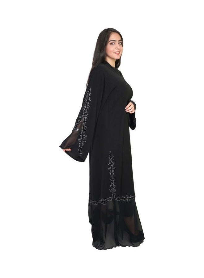 عباية كاجوال مريحة وعصرية أسود - Image 2