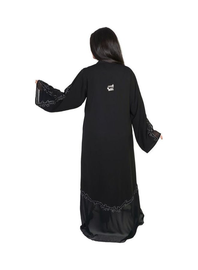 عباية كاجوال مريحة وعصرية أسود - Image 3