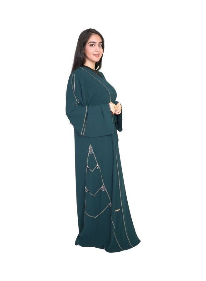 عباية كاجوال مريحة وعصرية أخضر - Image 2