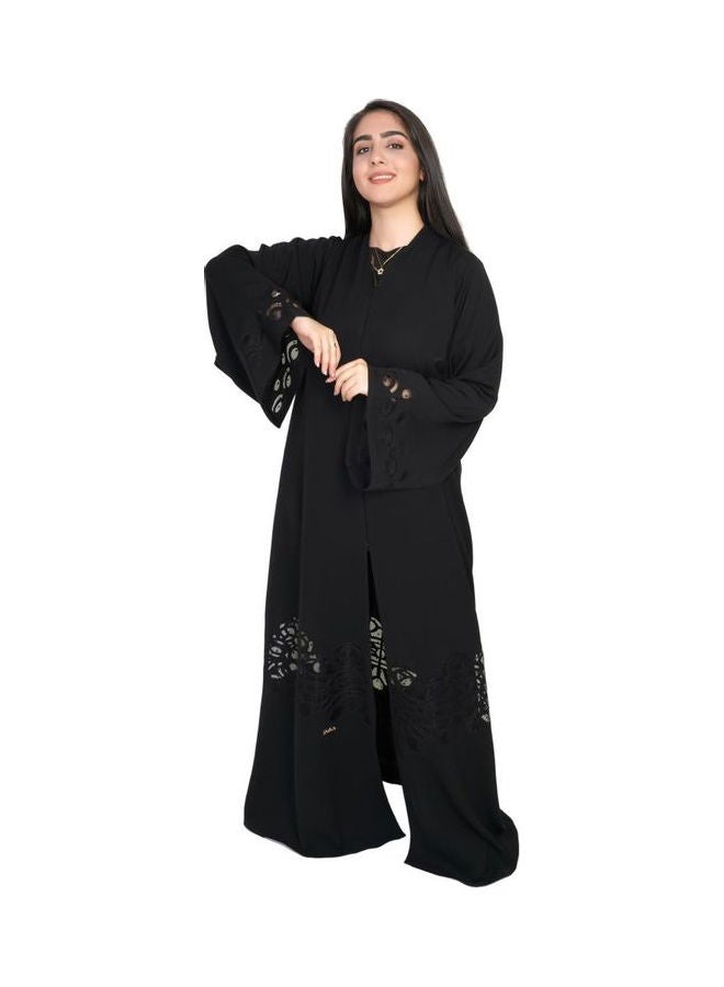 عباية عصرية أنيقة أسود - Image 1