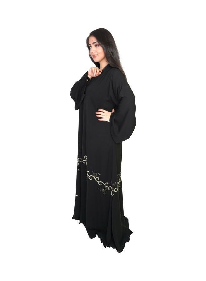 عباية كاجوال مريحة وعصرية أسود - Image 2