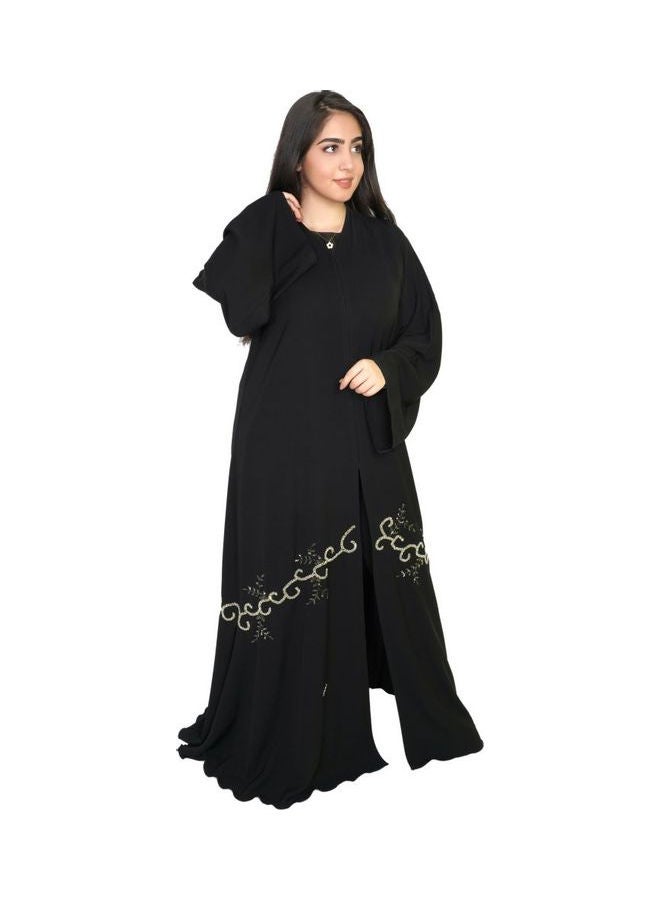 عباية كاجوال مريحة وعصرية أسود - Image 1
