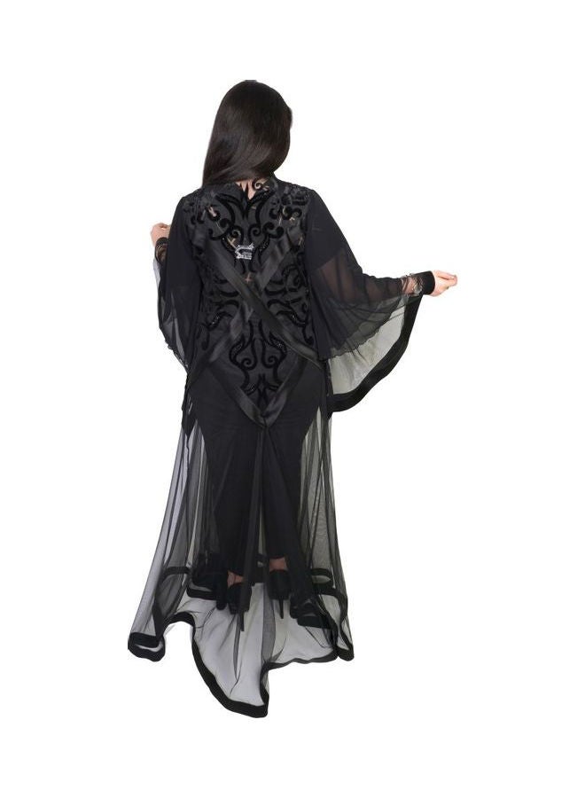 عباية عصرية أنيقة أسود  - Image 2