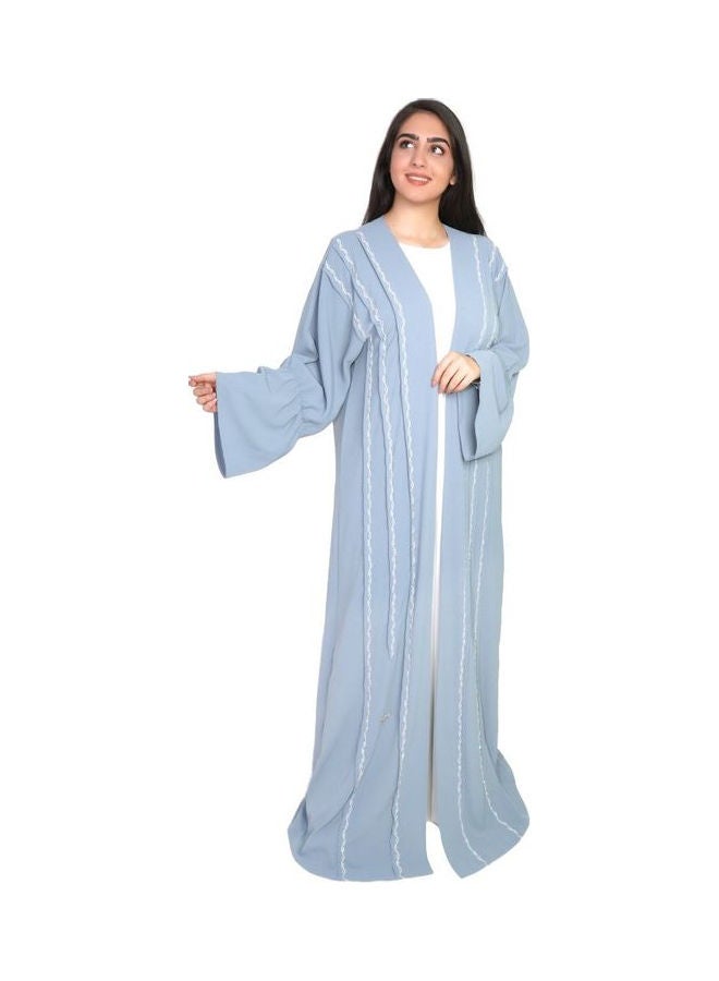 عباية عصرية أنيقة أزرق - Image 1