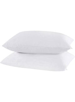 2-Piece Pillow Cover Set Fabric White 50x70cm - v1618770777/N46612284A_1