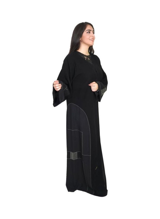 عباية كاجوال مريحة وعصرية أسود - Image 2