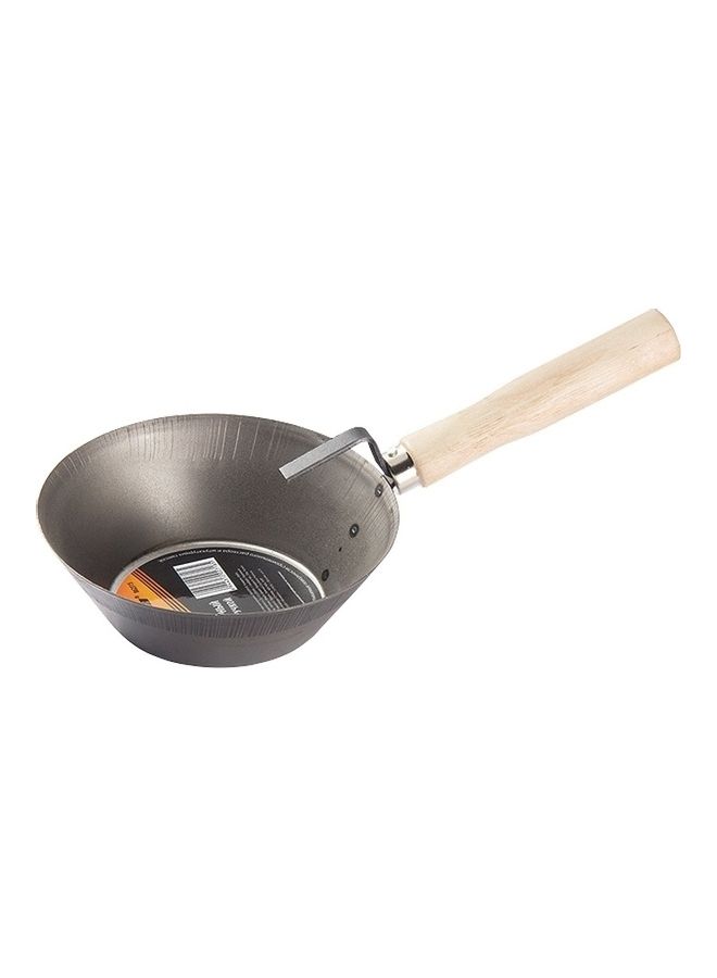 Plasters Bucket Scoop With Wooden Handle Dark Grey/Brown 0.7Liters